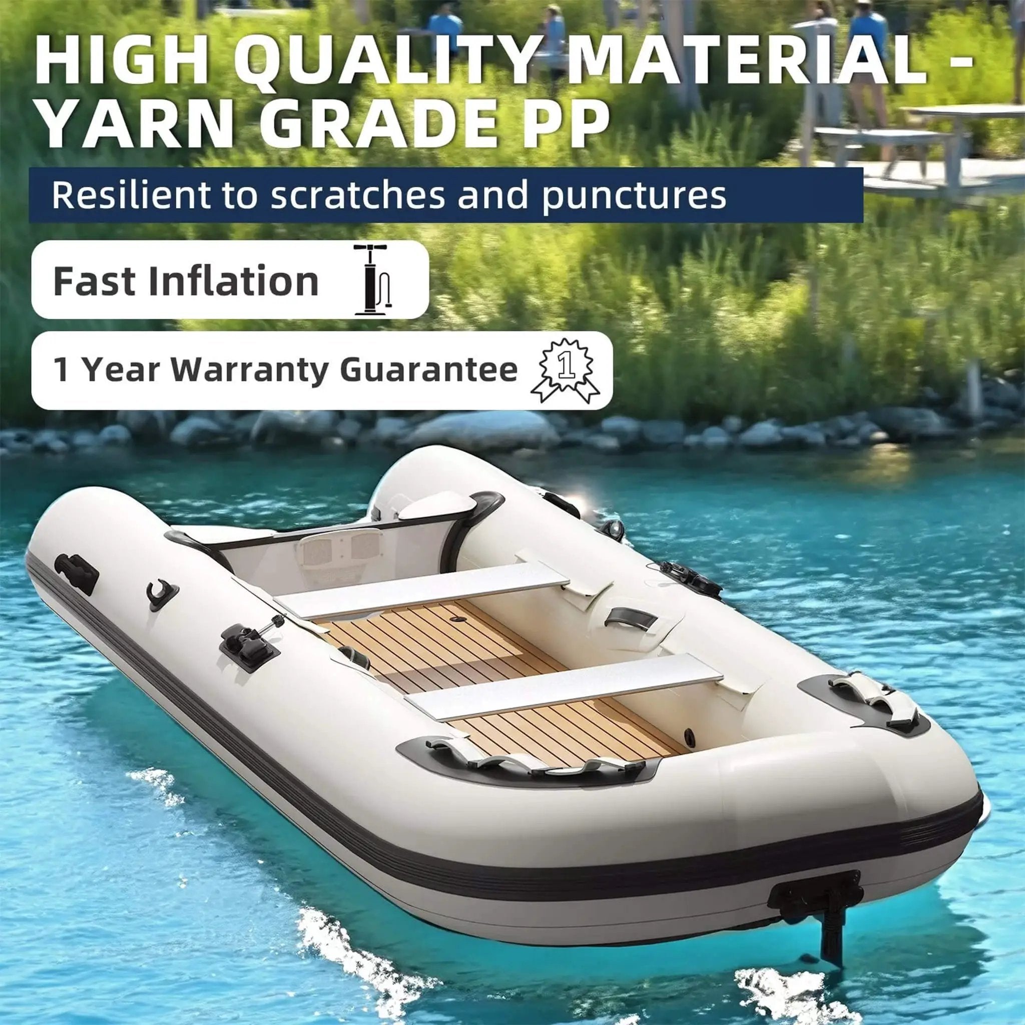 Portable Inflatable Dinghy Boat Kit With Accessories (SAK93784) by SAKSBY WHOLESALE