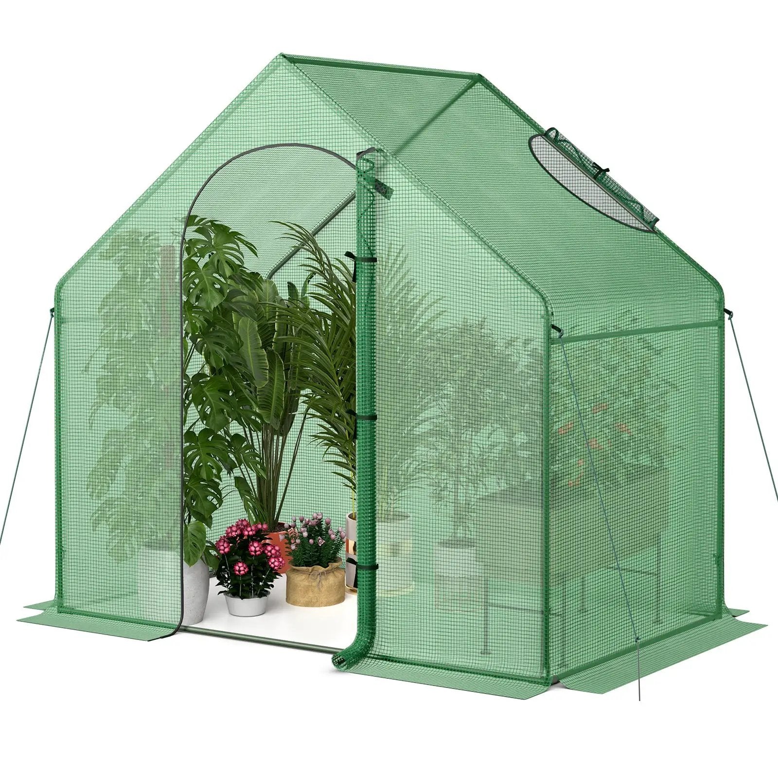 Portable Outdoor Warm House with PE Cover and Roll-up Zippered Door by DirectDeals