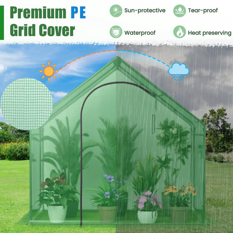 Portable Outdoor Warm House with PE Cover and Roll-up Zippered Door by DirectDeals