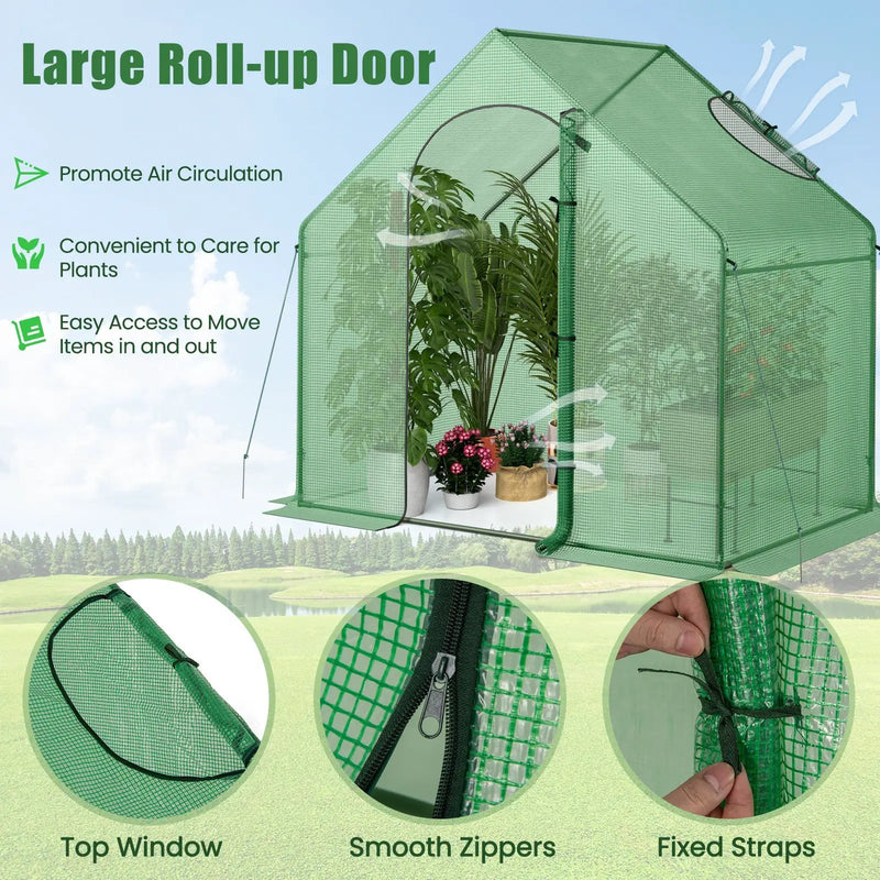 Portable Outdoor Warm House with PE Cover and Roll-up Zippered Door by DirectDeals