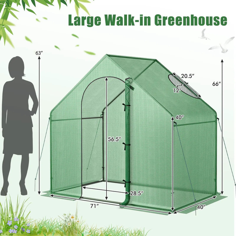 Portable Outdoor Warm House with PE Cover and Roll-up Zippered Door by DirectDeals