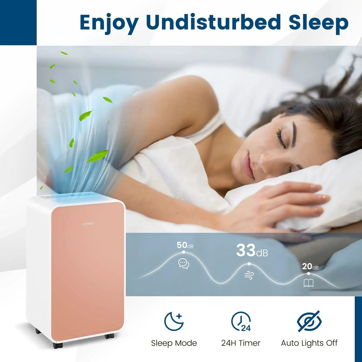 32 Pints/Day Portable Quiet Dehumidifier for Rooms up to 2500 Sq. Ft, photo 6 of 10