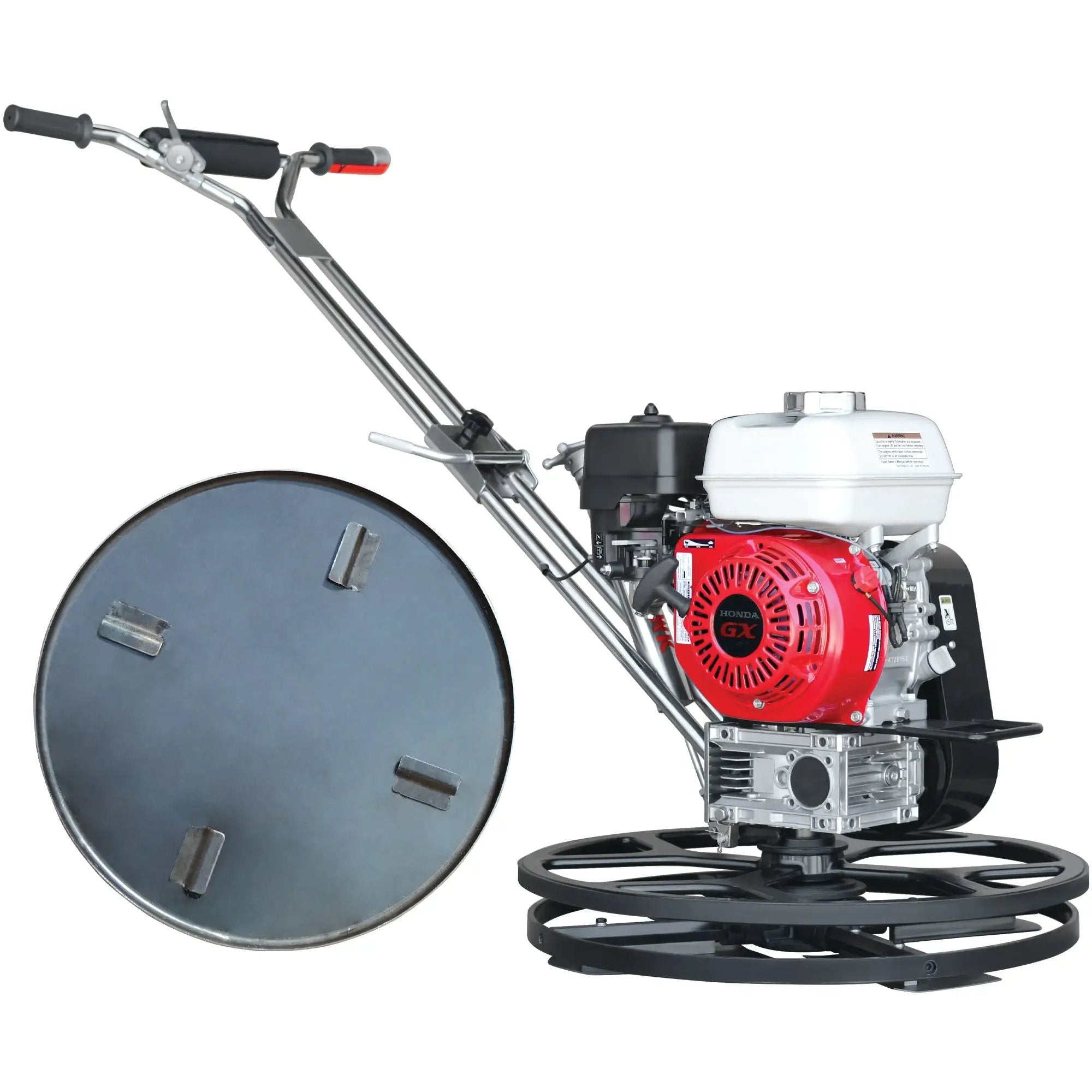 24" Concrete Power Trowel Edger 5.5HP Honda Float Pan Blade Screed Finishing Tool by Tomahawk Power