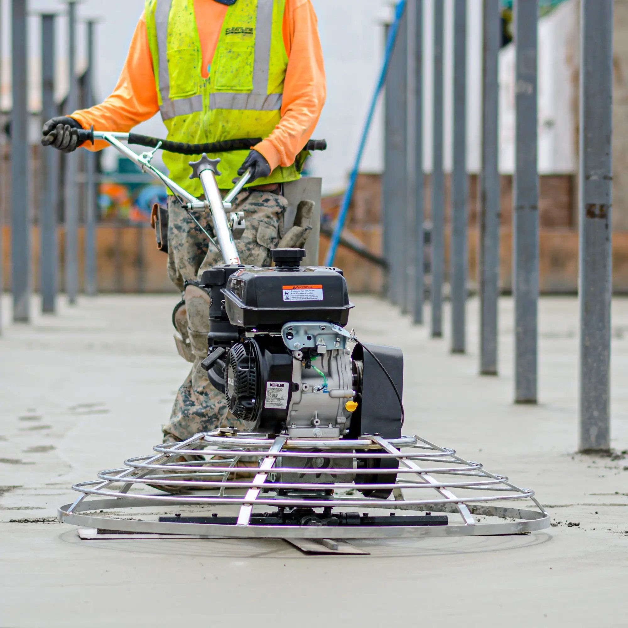 46" Concrete Power Trowel 14HP Kohler Float Pan Screed Edge Cement Finishing Tool by Tomahawk Power