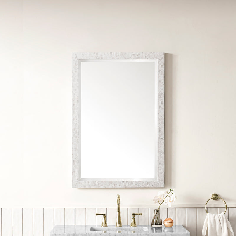James Martin Callie 26" Mirror, White Mother of Pearl, view 2