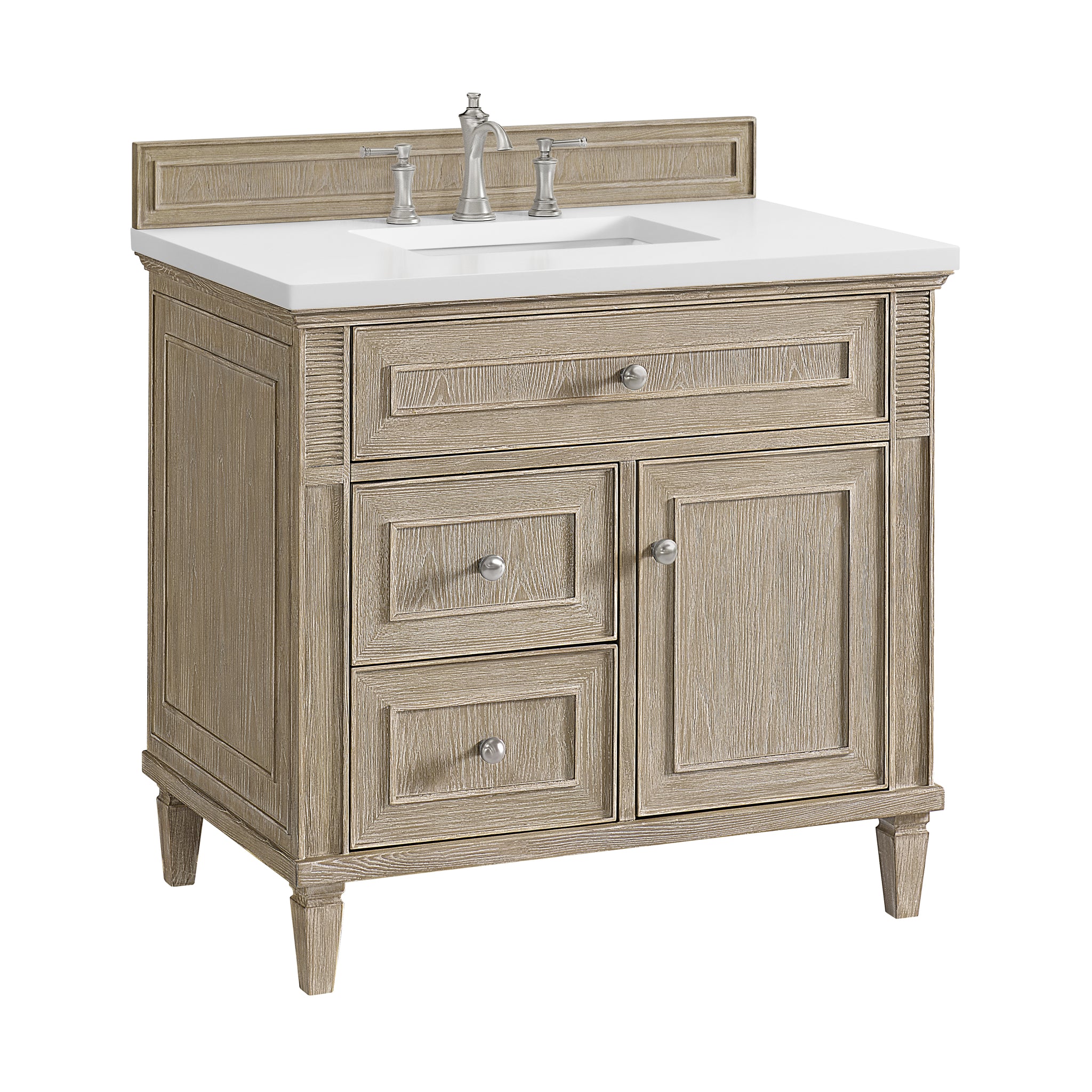 James Martin Lorelai 36" Single Bathroom Vanity, Whitewashed Oak, view 40
