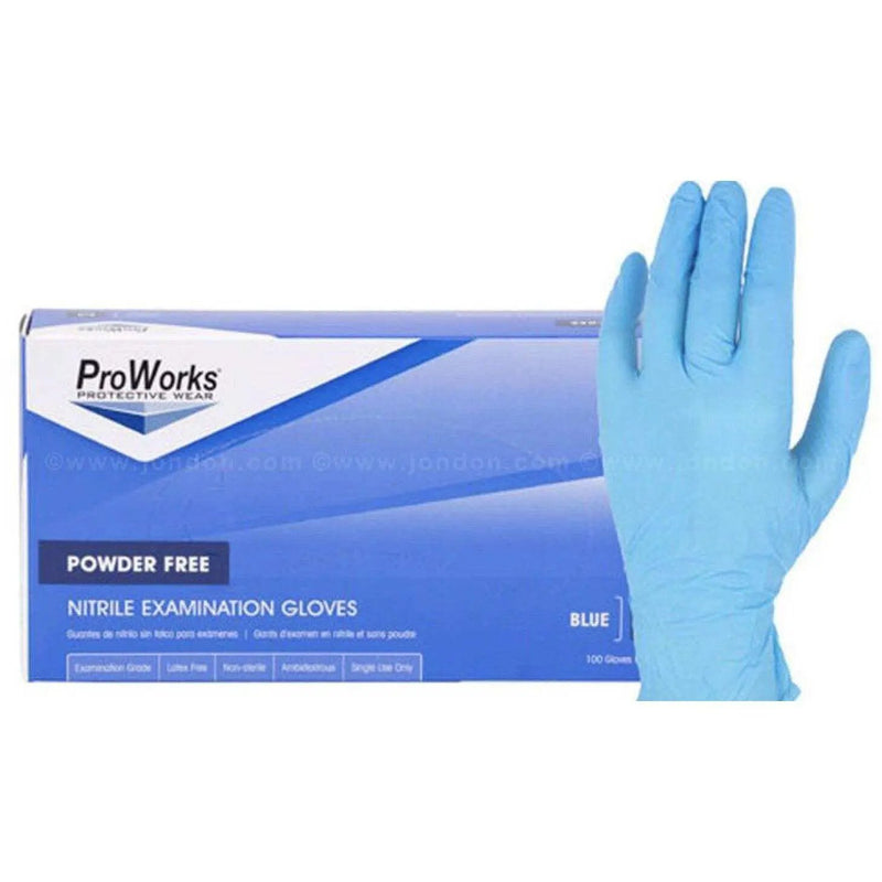 ProWorks Industrial Grade Nitrile Exam Gloves 4 mil by Selzalot