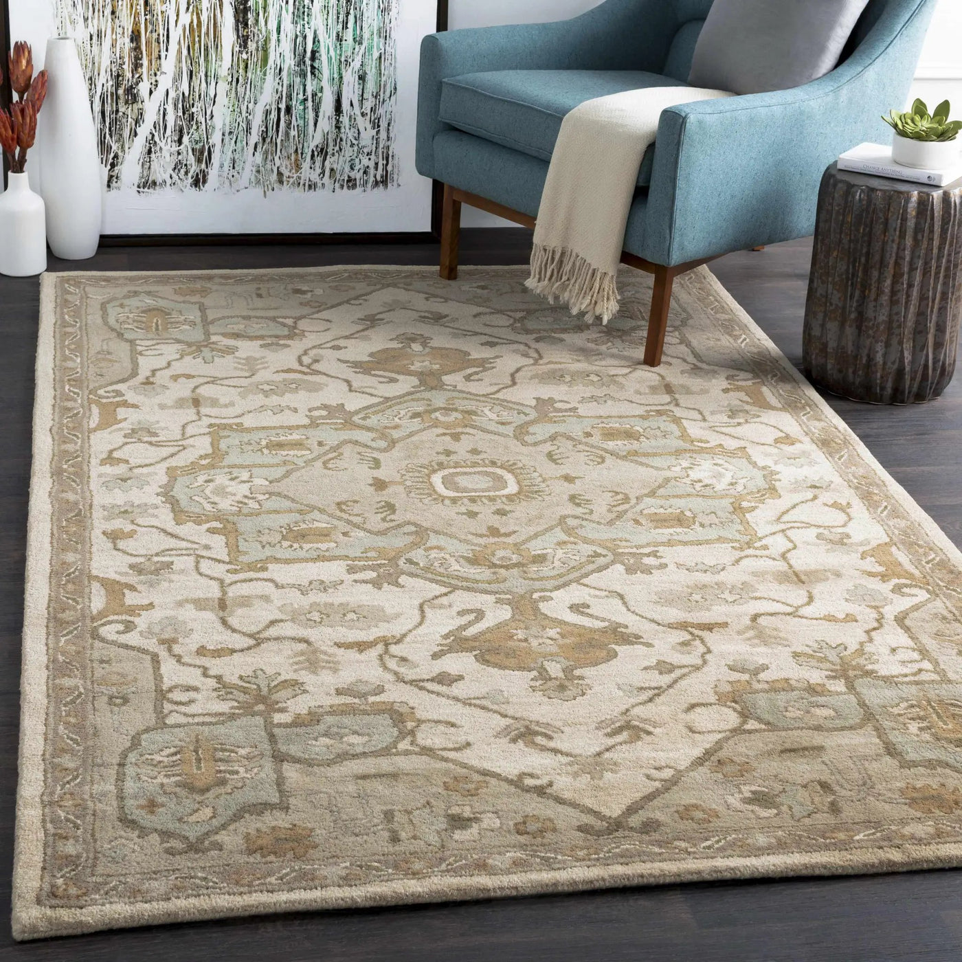 Broomfield Hand Tufted Sage 1143 Area Rug by Boutique Rugs