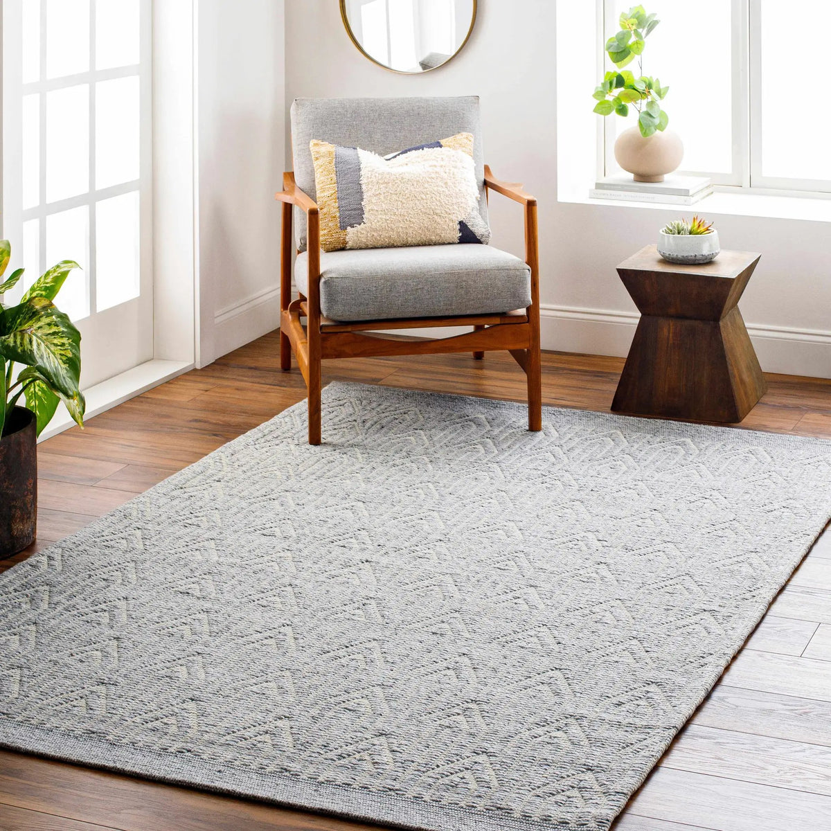 Peri Area Rug - Clearance, installed in a room