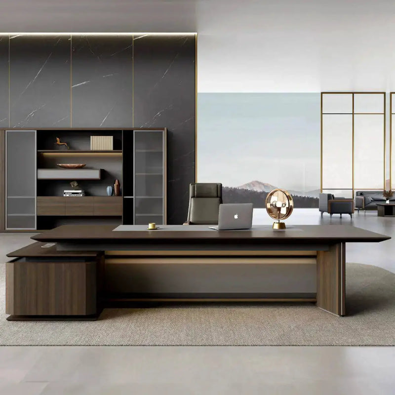 Brontë · Modern L-Shaped Executive Desk by Arc Grove