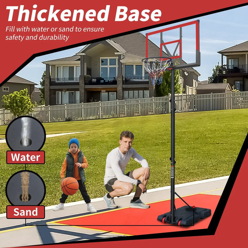 Premium 10FT Outdoor Portable Adjustable Basketball Hoop With Wheels (SAK31961) by SAKSBY WHOLESALE