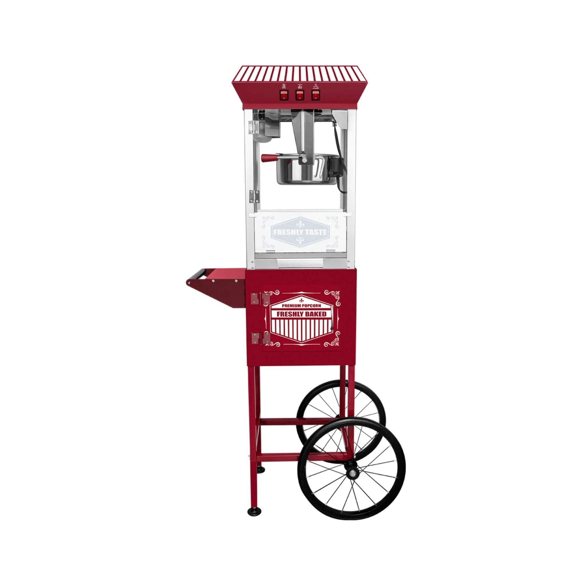 Premium 12-Ounce Movie Theater-Style Popcorn Machine With Cart (SAK84156) by SAKSBY WHOLESALE