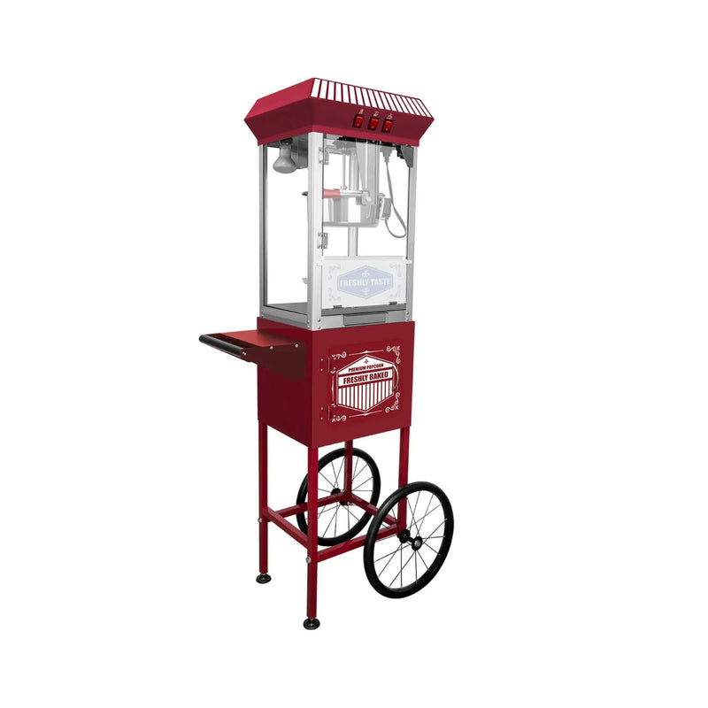 Premium 12-Ounce Movie Theater-Style Popcorn Machine With Cart (SAK84156) by SAKSBY WHOLESALE