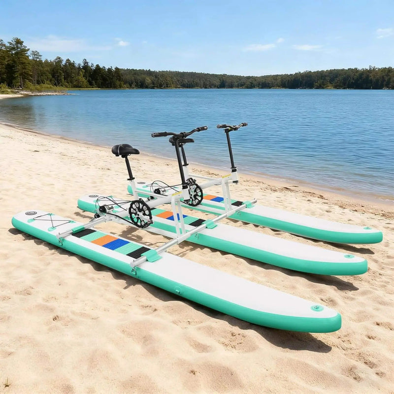 Premium 2-Person Two-Seater Portable Inflatable Pedal Boat Water Bike (SAK95621) by SAKSBY WHOLESALE