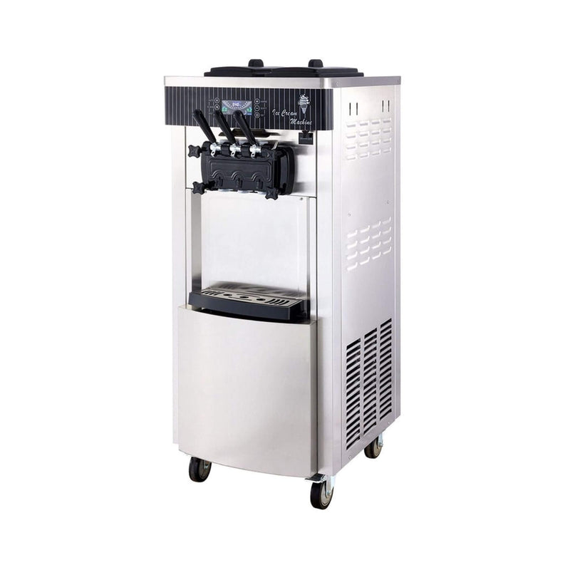 Premium 3-Flavors 20-28L/H Commercial Soft Serve Yogurt Ice Cream Machine Maker (SAK97524) by SAKSBY WHOLESALE