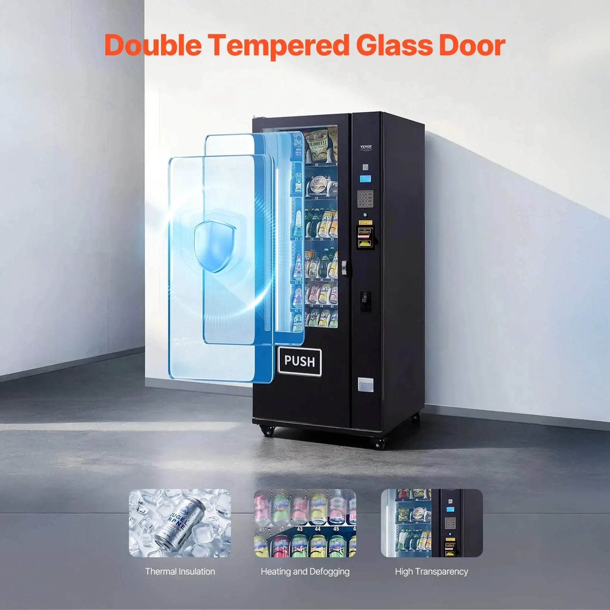 Premium 36-Slot Combo Vending Machine With ICT Bill And Coin Acceptor (SAK31832) by SAKSBY WHOLESALE