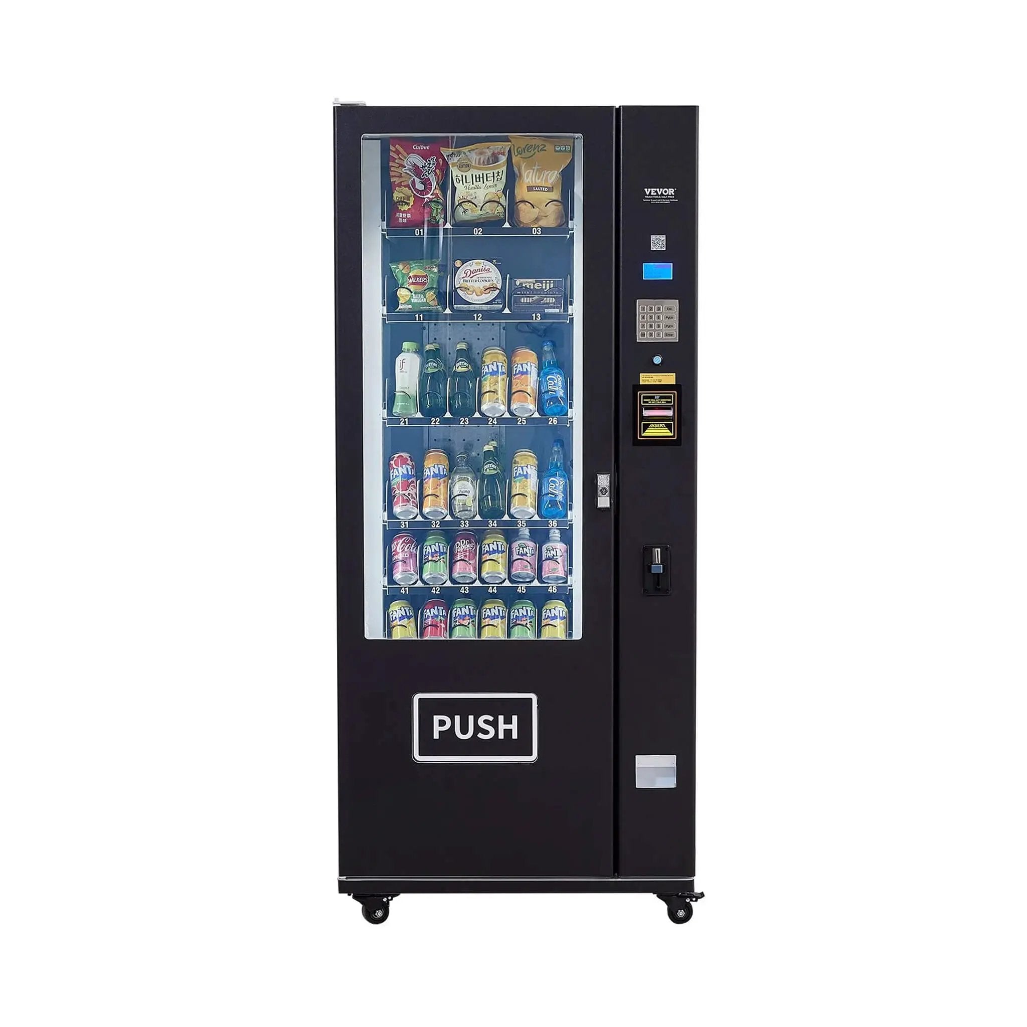 Premium 36-Slot Combo Vending Machine With ICT Bill And Coin Acceptor (SAK31832) by SAKSBY WHOLESALE