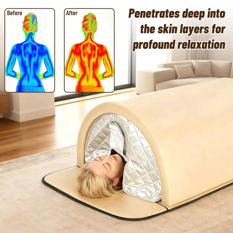 Premium 360-Degree Full-Body Far Infrared Dry Sauna Dome (SAK89665) by SAKSBY WHOLESALE