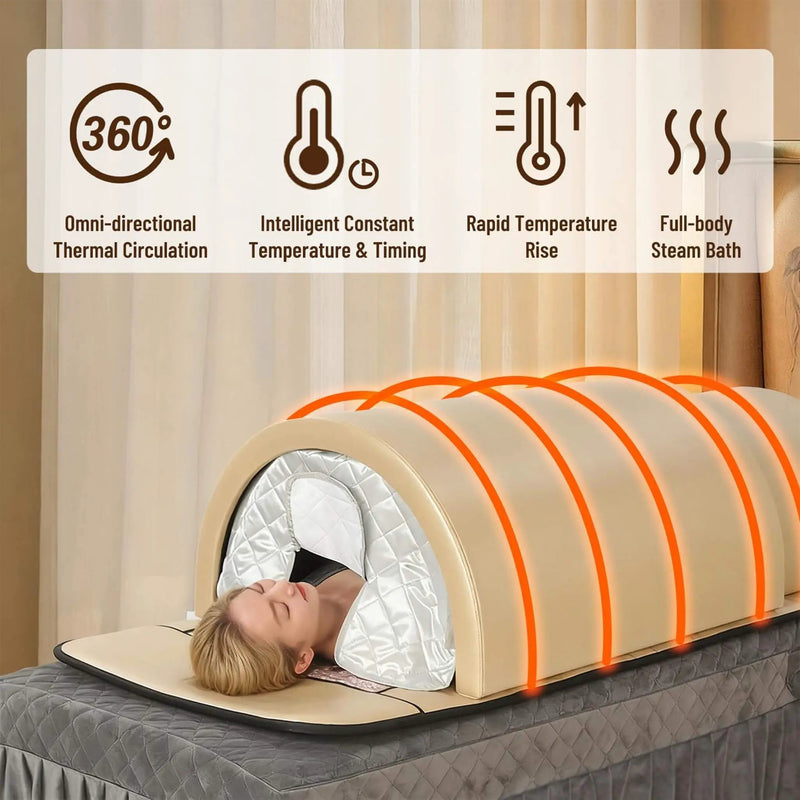 Premium 360-Degree Full-Body Far Infrared Dry Sauna Dome (SAK89665) by SAKSBY WHOLESALE