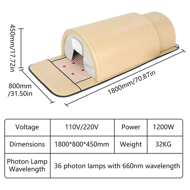 Premium 360-Degree Full-Body Far Infrared Dry Sauna Dome (SAK89665) by SAKSBY WHOLESALE