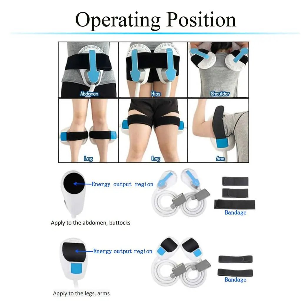 Premium 4-Handle Body, Abdomen And Buttock Muscle Shaping Machine With Trolley (SAK71463) by SAKSBY WHOLESALE