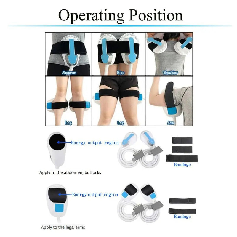 Premium 4-Handle Body, Abdomen And Buttock Muscle Shaping Machine With Trolley (SAK71463) by SAKSBY WHOLESALE