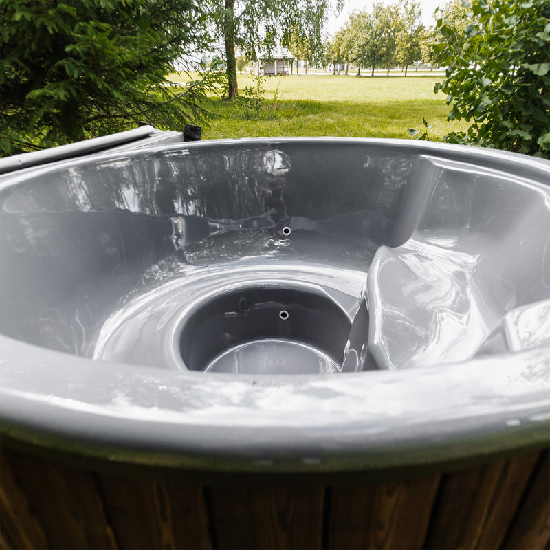Premium 4-Person Fully-Assembled ThermoWood Wood-Fired Hot Tub (SAK14528) by SAKSBY WHOLESALE