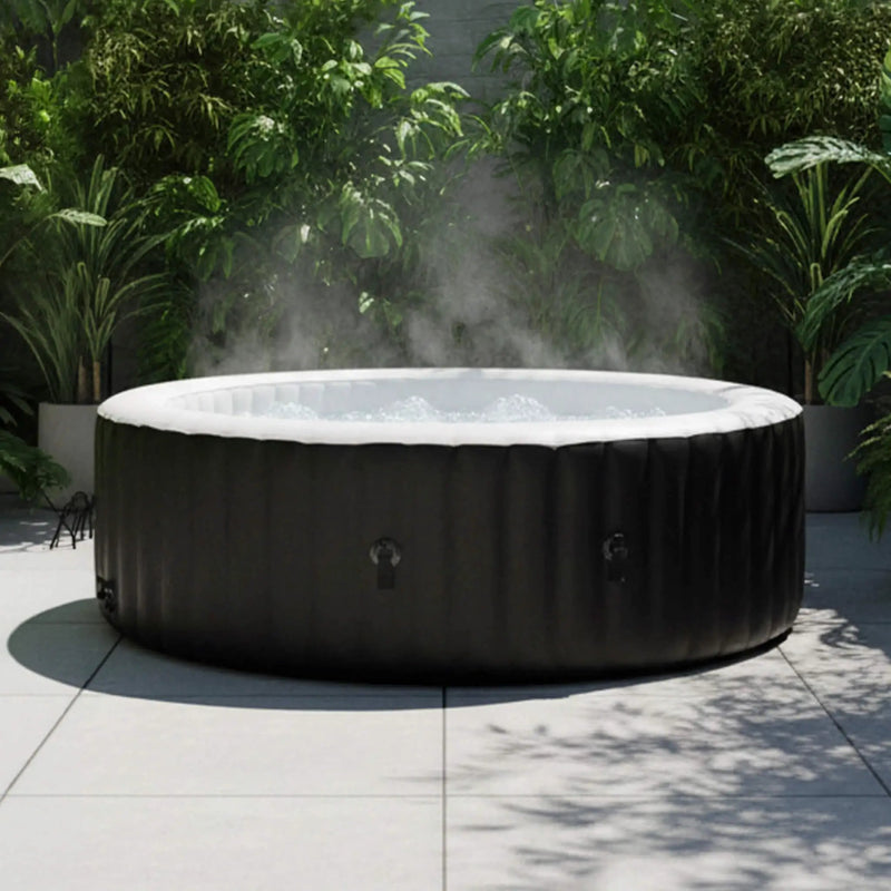 Premium Large 4-Person Inflatable Hot Tub Kit With 8-Color LED Lights (SAK20759) by SAKSBY WHOLESALE