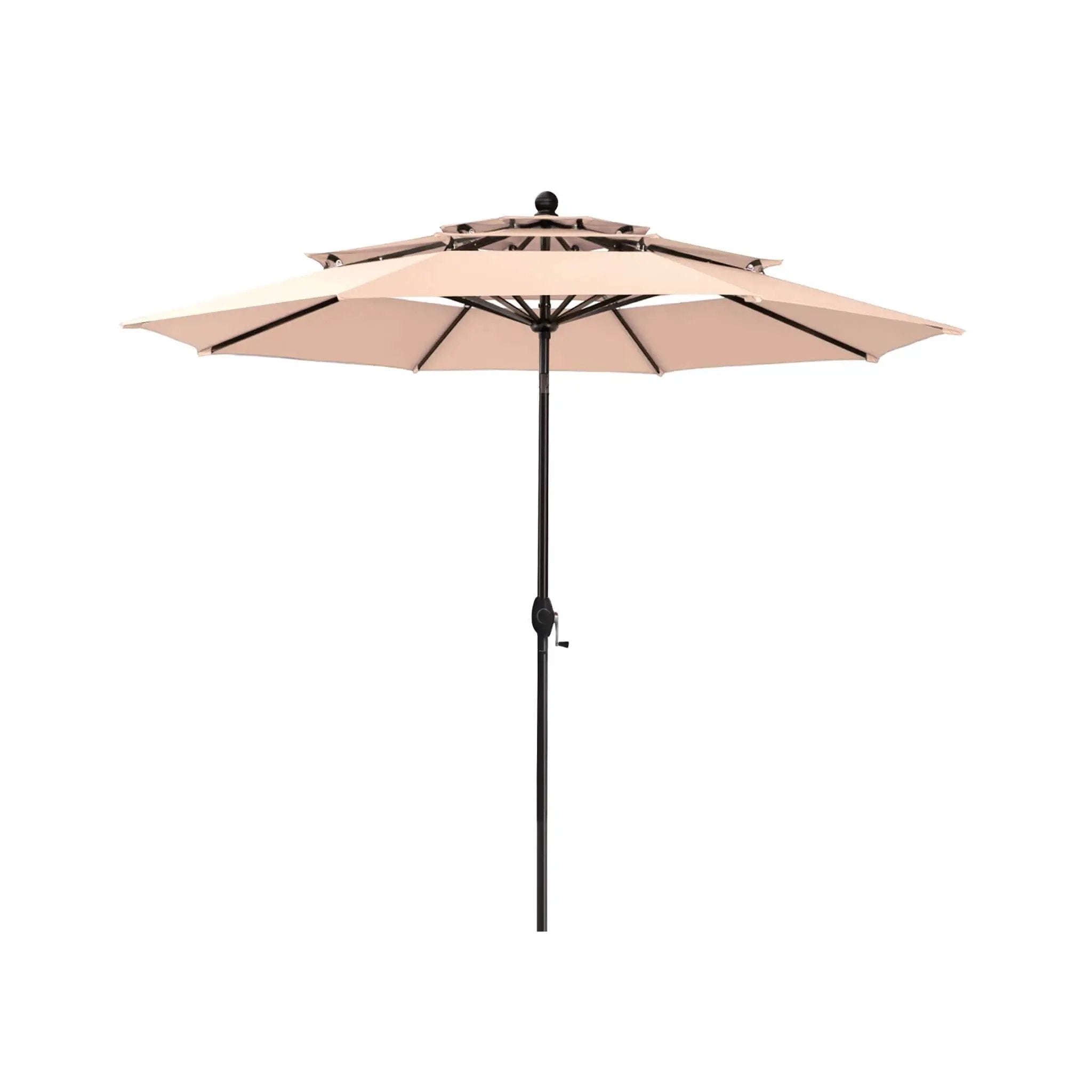 Alora Premium 6-Piece Bar Patio Furniture Set With Umbrella, Swivel Chairs, And Cushions (SAK90375) by SAKSBY WHOLESALE