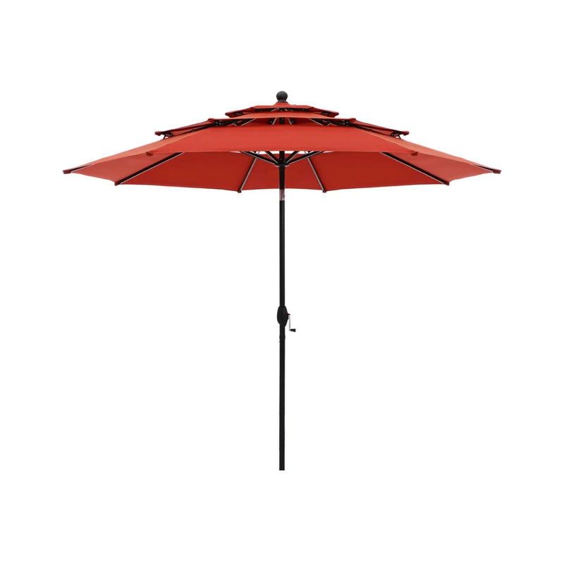 Alora Premium 6-Piece Bar Patio Furniture Set With Umbrella, Swivel Chairs, And Cushions (SAK90375) by SAKSBY WHOLESALE