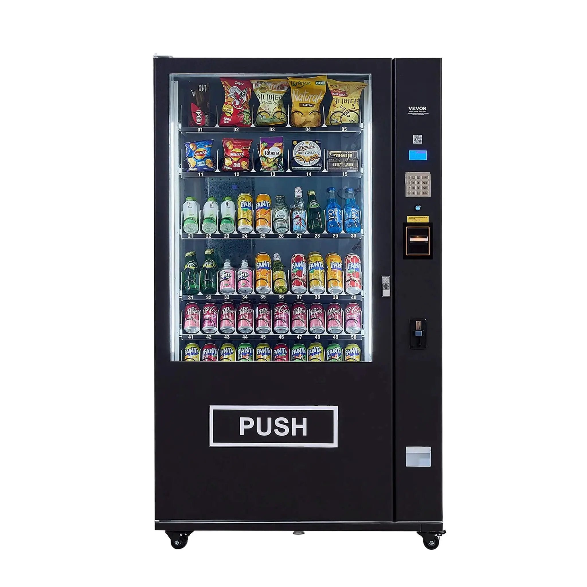 Premium 60-Slot Combo Vending Machine With ICT Bill And Coin Acceptor (SAK31842) by SAKSBY WHOLESALE