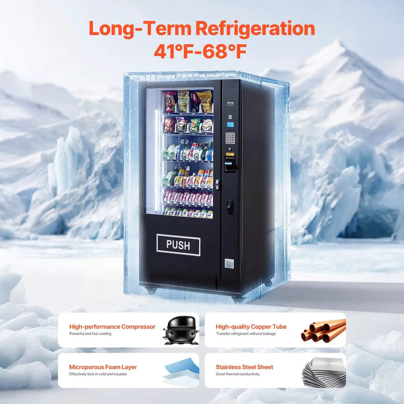 Premium 60-Slot Combo Vending Machine With ICT Bill And Coin Acceptor (SAK31842) by SAKSBY WHOLESALE