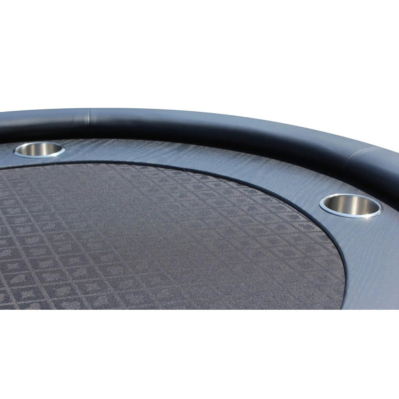 Premium 96-Inch Oval Poker Table With Racetrack And Chips Tray (SAK66823) by SAKSBY WHOLESALE
