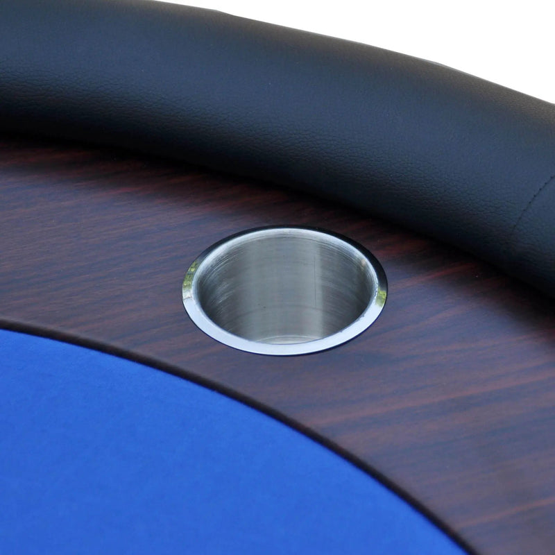 Premium 96-Inch Poker Table With U Shape Legs, Drox Box, Chips Tray (SAK40152) by SAKSBY WHOLESALE
