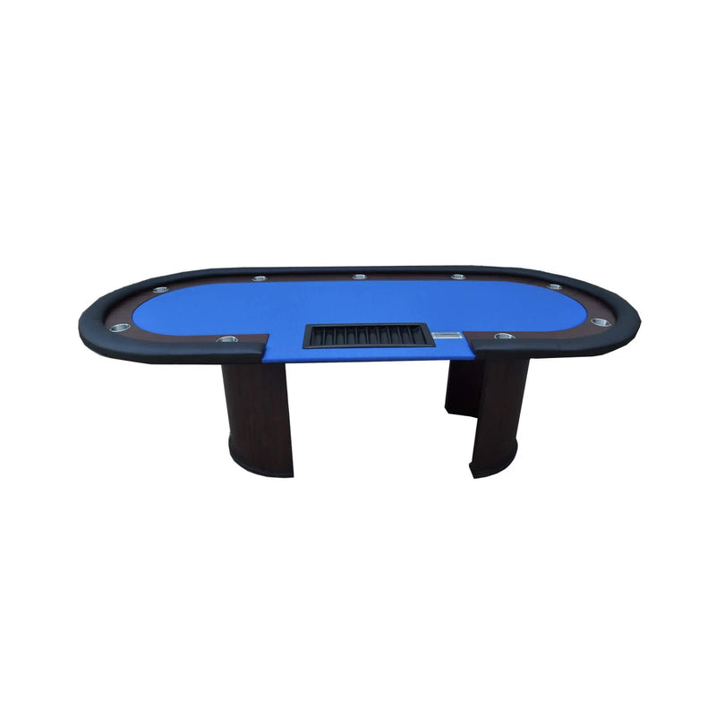 Premium 96-Inch Poker Table With U Shape Legs, Drox Box, Chips Tray (SAK40152) by SAKSBY WHOLESALE