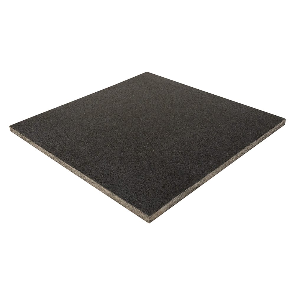 Premium Absolute Black Honed Granite Tiles 12x12 Granite Honed 12x12 Tiles — 1