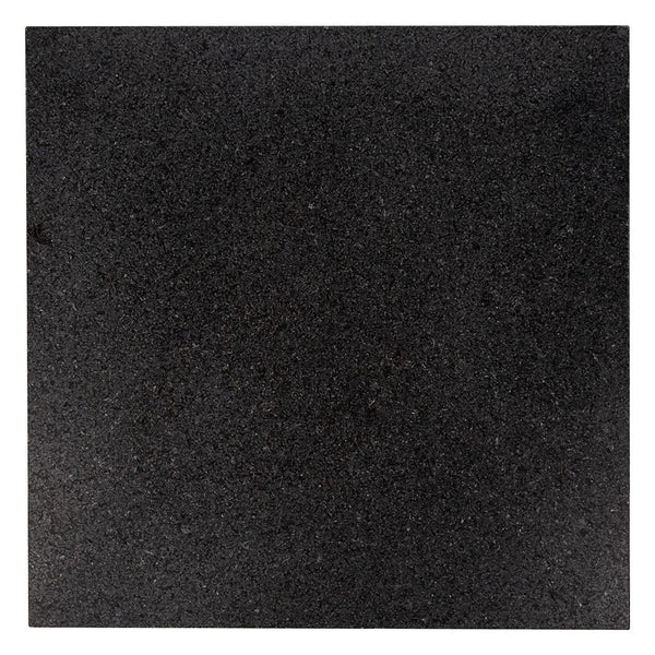 Premium Absolute Black Honed Granite Tiles 12x12