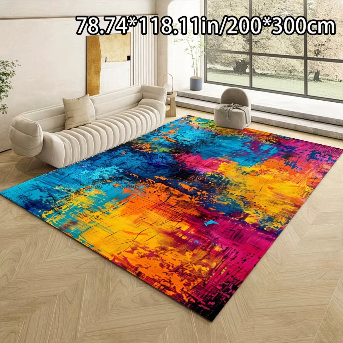 Premium Abstract Plush Multi-Purpose Rug by House Of Avana