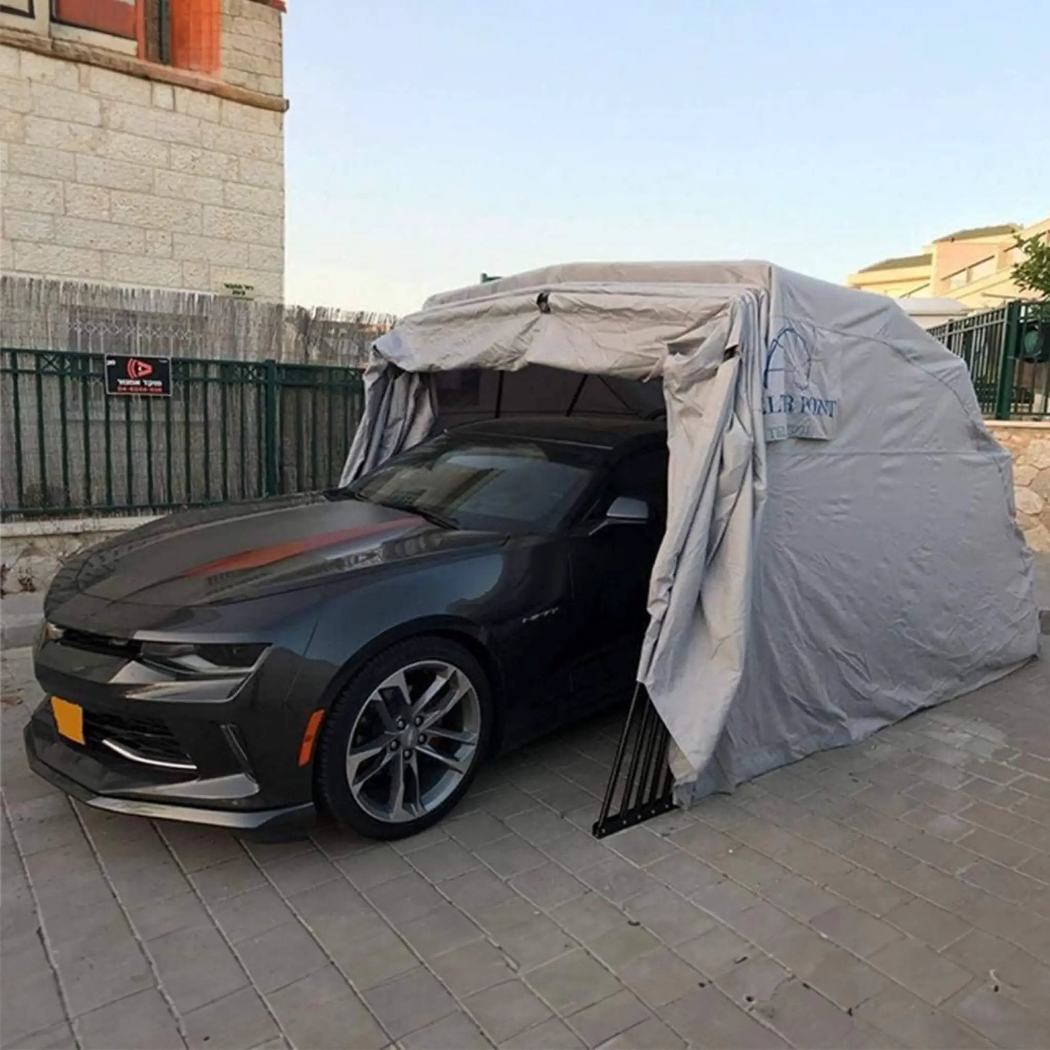 [09X20FT] Alora Premium All-Weather Retractable Steel Frame Carport Canopy For Cars & SUVs (SAK41385) by SAKSBY WHOLESALE
