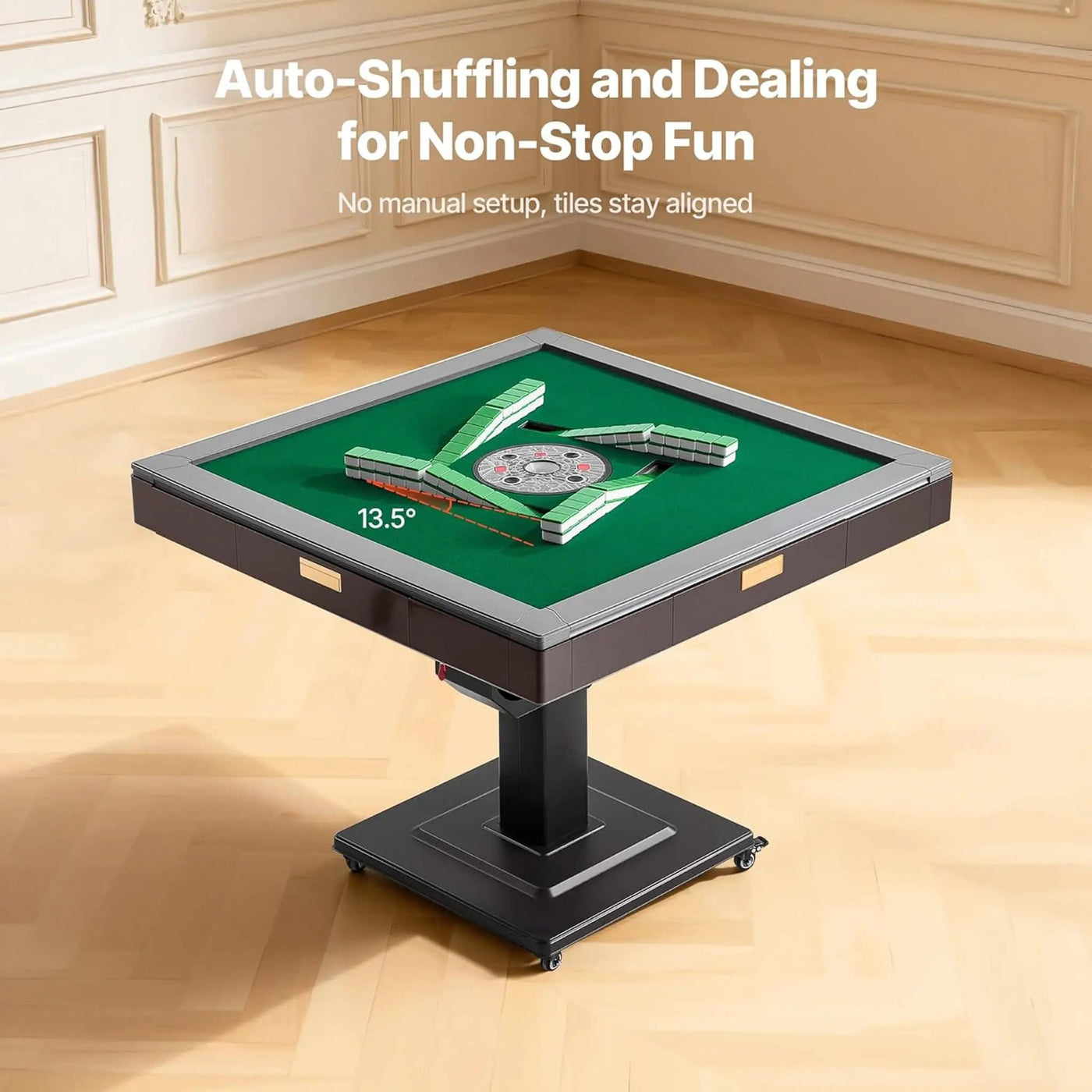 Premium Automatic Foldable Mahjong Table With Wheels And Two Sets Of Tiles (SAK92307) by SAKSBY WHOLESALE