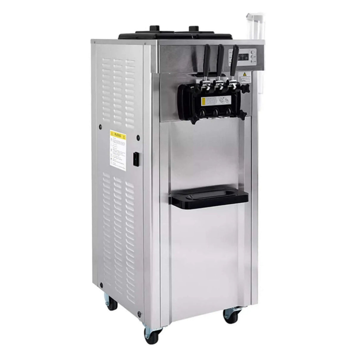 Commercial 21-31 L/H 3-Flavor Freestanding Soft Serve Ice Cream Machine Maker (SAK21874) by SAKSBY WHOLESALE