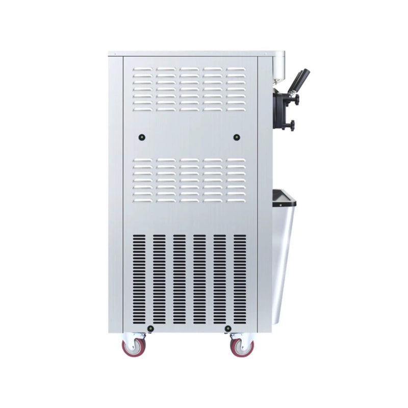 Commercial 25-30L/H Vertical 2000W 3-Flavor Soft Ice Cream Machine With Dual 6L Hoppers (SAK93406) by SAKSBY WHOLESALE