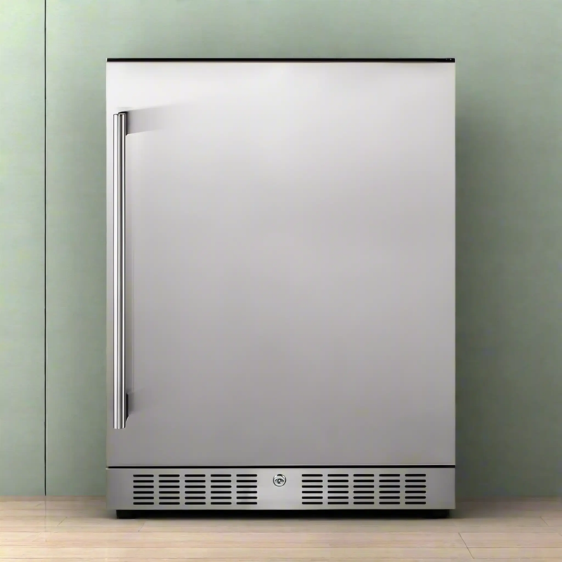 Premium 5.3 Cu.Ft Single Door Stainless Steel Built-In Wine Beverage Undercounter Refrigerator (SAK95276) by SAKSBY WHOLESALE