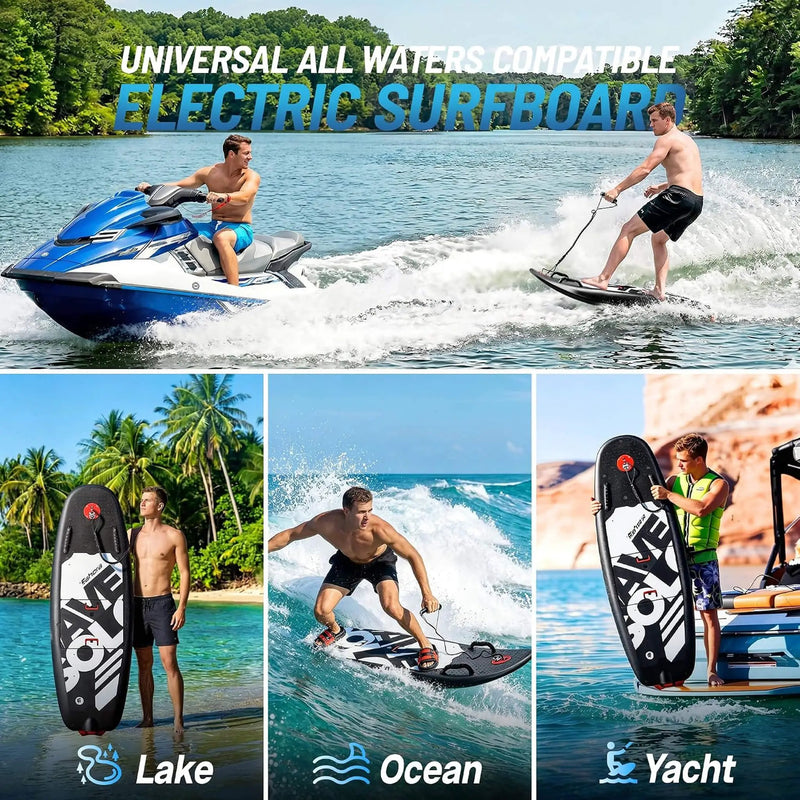 JHS Premium Dual-Speed 12KW Self-Powered Electric Motorized Surfboard (SAK63184) by SAKSBY WHOLESALE
