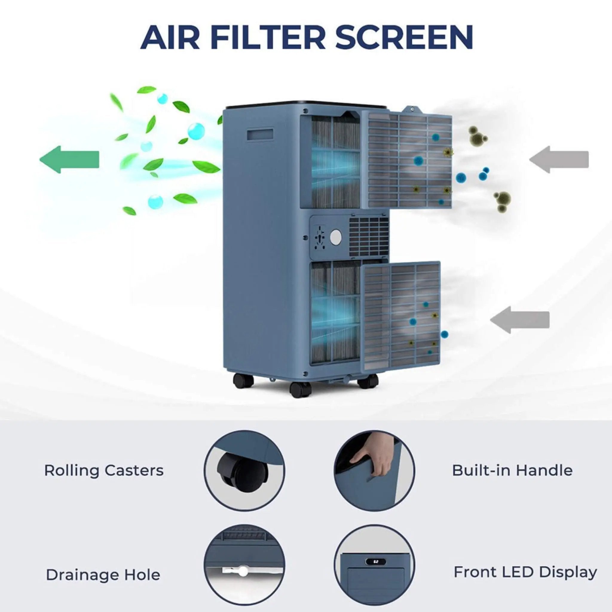 Premium 10K BTU Freestanding AC Unit With Remote Control (SAK41642) by SAKSBY WHOLESALE