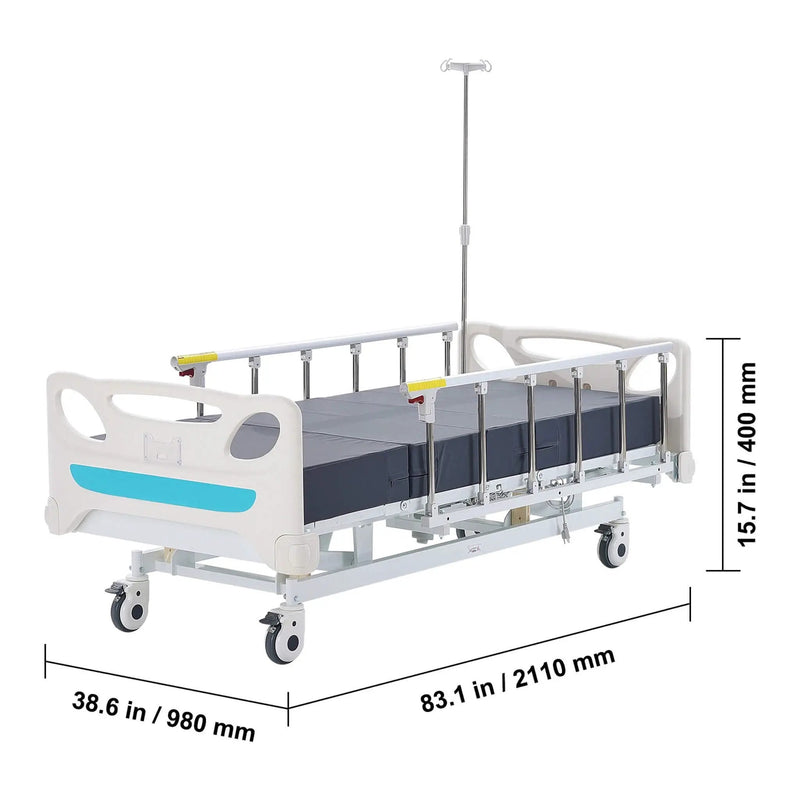 Premium Full Electric 3-Function Medical ICU Hospital Bed, 440LBS (SAK15624) by SAKSBY WHOLESALE
