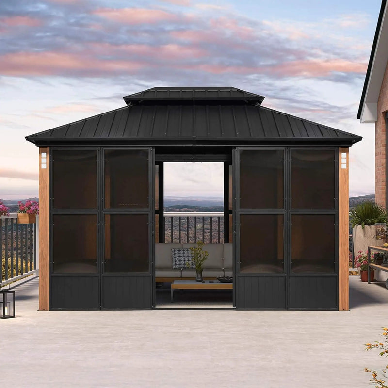 Alora Prestige Premium Hardtop Double Top Outdoor Patio Solarium Sunroom (SAK43078) by SAKSBY WHOLESALE