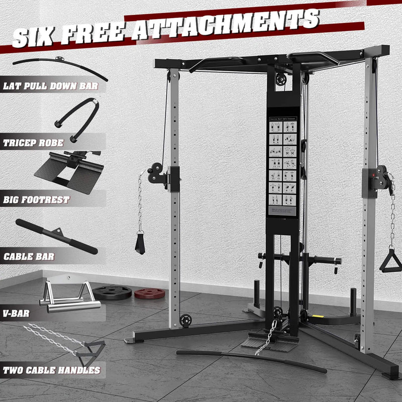 Rovix Premium Home Cable Crossover Full Body Workout Fly Machine, 350LBS (SAK06341) by SAKSBY WHOLESALE