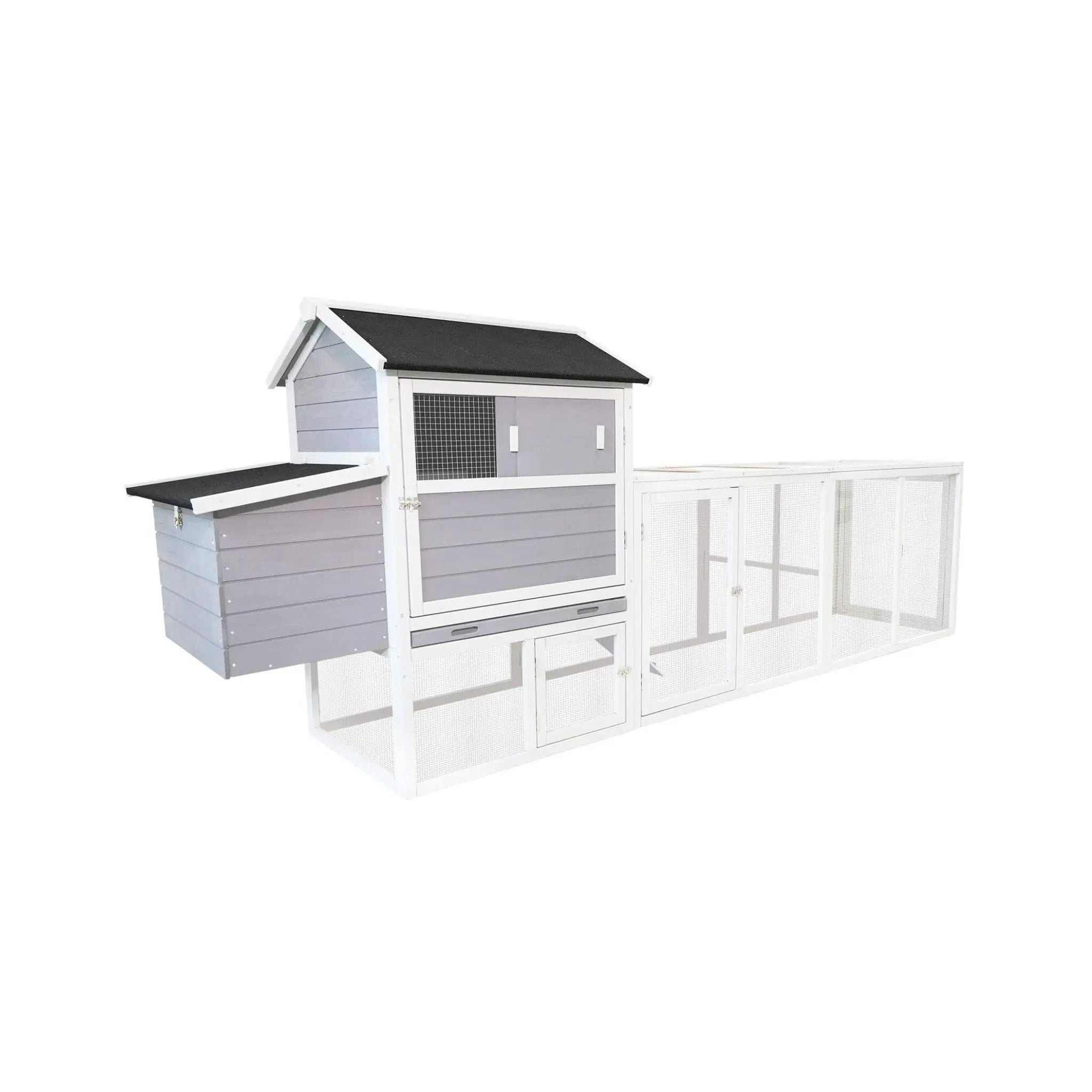 Large Heavy-Duty 113-Inch Outdoor Anti-UV Waterproof Wooden Chicken Coop Hen House (SAK32684) by SAKSBY WHOLESALE