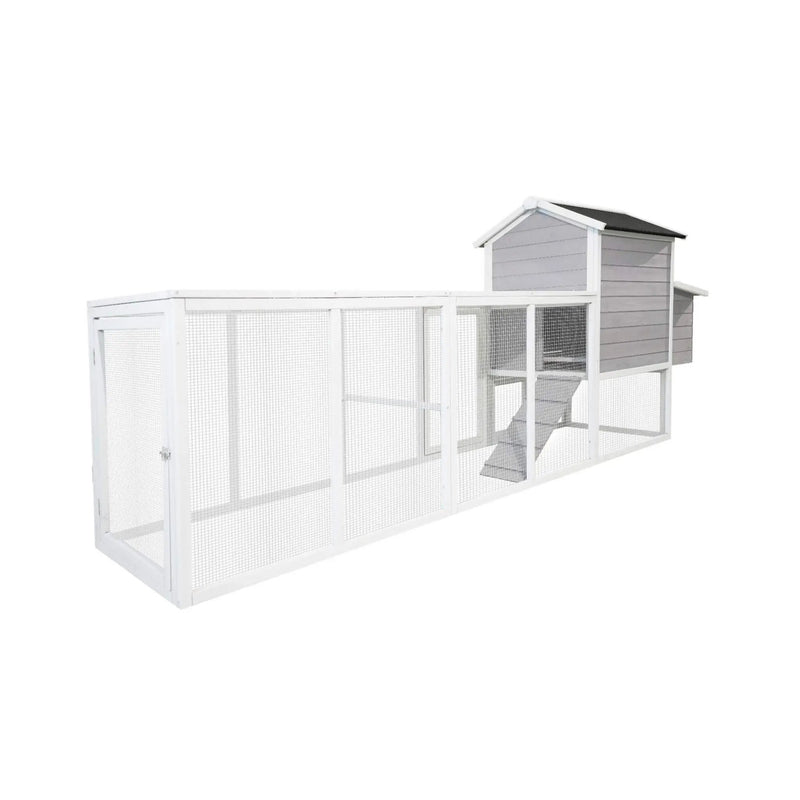 Large Heavy-Duty 113-Inch Outdoor Anti-UV Waterproof Wooden Chicken Coop Hen House (SAK32684) by SAKSBY WHOLESALE